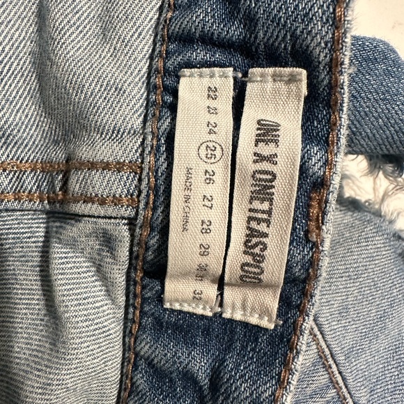 One Teaspoon Blue Denim Shorts - Picture 3 of 4